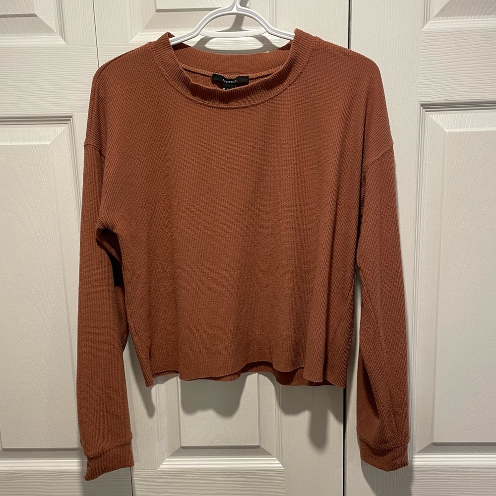 Cropped Long Sleeve Top